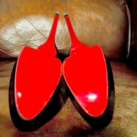 Christian Louboutin Bianca pumps 120mm 1” platform black patent leather EU36.5 - Picture 11 of 13